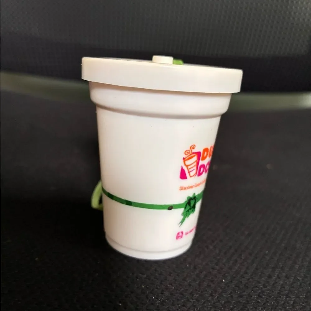Vtg  2001 Dunkin' Donuts Christmas Tree Ornament Collector Holiday Coffee Cup Sm